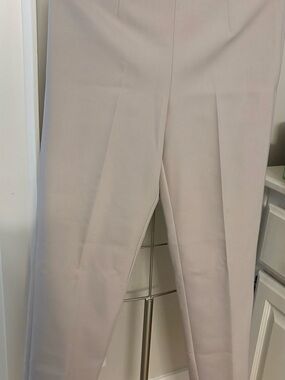 NWT! Olsen Women's High-Rise Straight Pants in Light Taupe/cream